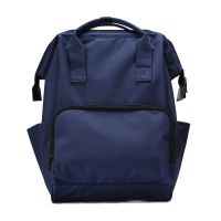 旅行包时尚潮手提休闲双肩背包大容量男女学生书包日韩版差旅包|深蓝色