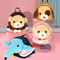 儿童双肩书包幼儿园防走失背包带牵引绳防走丢手环溜娃绳男女