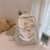 ins风少女镭射双肩包韩版初高中学生背包2020新款百搭书包女生包