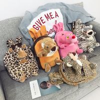 幼儿园可爱毛绒儿童小背包男女童书包1-3岁可拆卸玩具双肩包