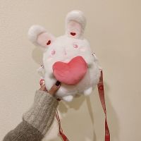 可爱毛绒小包包女2019新款玩偶公仔包休闲韩版爱心单肩斜挎包