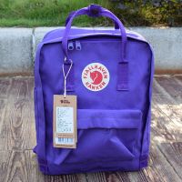 小狐狸双肩包高中初中男女学生书包诺一同款户外大容量帆布背包潮|正紫色 小号7L放不下A4课本