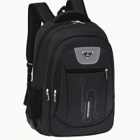 双肩背包男士大容量休闲旅行初高中学生书包大学生电脑商务时尚包|413黑色 送(密码锁+指甲套装)