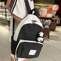 书包女学生韩版初中高中ins风网红日系可爱双肩包防水古着感背包