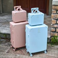 行李箱男拉杆箱女子母箱密码箱学生旅行箱韩版大容量铝框登机箱