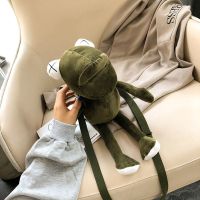 毛绒包包女2019新款日系萌少女小挎包可爱长腿青蛙玩偶斜挎包