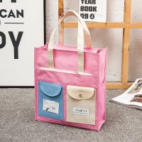 手提袋中小学生补习袋大容量补课书包多功能儿童拎书袋文件作业袋