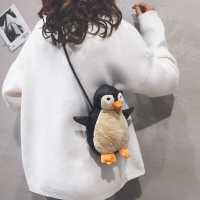 包包女包2019新款可爱玩偶公仔企鹅包个性少女百搭单肩斜挎包