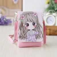 小包包夏季新款pu斜挎手机包女 可爱儿童零钱斜跨背包袋