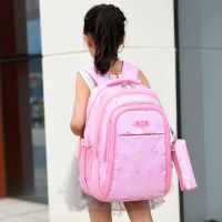 小学生书包女轻便1-3-6年级超轻防水减负霸气多功能耐脏儿童背包4