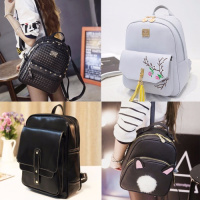 双肩包女韩版个性小背包2020新款潮时尚百搭软皮旅行书包