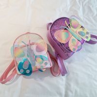 儿童小包包新款可爱镭射亮片幼儿园女孩书包创意小蝴蝶双肩包