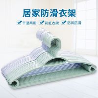 8个装-[颜色随机]优质加粗衣架 成人家用防滑无痕 撑衣服 晾衣架 干湿两用 挂衣服架子 学生收纳衣撑