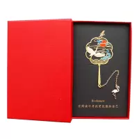 礼品可刻字金属学生用可爱创意猫咪团扇古典中|单枚装红(可任意搭配)备注款式