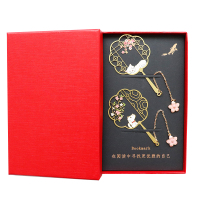 古典小清新好运金属学生用创意锦鲤护体中国潮风刻字礼品|深蓝色犬+猫套装-红