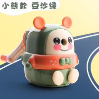 幼儿园小型转笔铅笔消绞机用圈销修刨削笔器钻笔儿童小学生全自动可爱手动旋车笔刀便携|二代款豆沙绿(可调粗细)