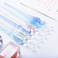 纯の透明版玻璃笔蘸水笔彩墨钢笔水晶彩色墨水沾水笔复古经典款