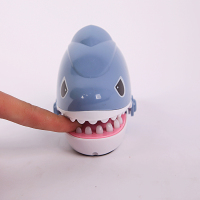 削笔器咬小学生鱼卷笔刀玩具鲨鱼转笔器整蛊手指手摇削铅器|3661鱼削笔器灰