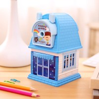 卷笔刀铅笔刀笔刨削笔器大号0615小屋削笔机手摇|蓝色