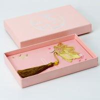 黄铜金属镭射刻字「驿路梅花」颜值涉外事礼品梅花精密|荷花+粉色礼盒