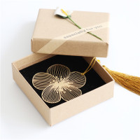 黄铜金属镭射刻字「驿路梅花」颜值涉外事礼品梅花精密|梅花+马蹄礼盒