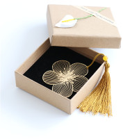 黄铜金属镭射刻字「驿路梅花」颜值涉外事礼品梅花精密|梅花+刻字+礼盒