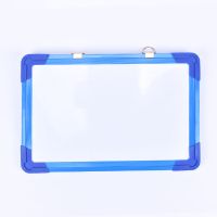 磁性挂试儿童画板双面早教板办公黑板白板记事绿板黑板教学涂鸦板|蓝色 30*20cm