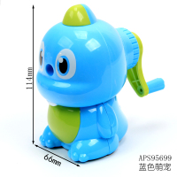 手动剥旋绞小学生小型铅笔女生卷笔刀削笔器便携式刨笔机儿童转转车笔刀学生用全自动|APS95699/蓝色萌宠