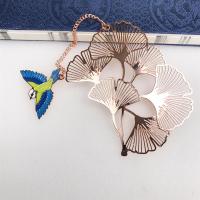 镂空文艺礼物复古典中国古风博物院纪念品金属荷花叶精致|卡纸装[玫瑰金银杏]适合自用