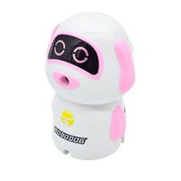 卷笔刀笔削笔机铅笔转笔刀手摇削笔器卷笔钻自动进铅|机器狗(粉色) 单个削笔机