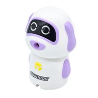 卷笔刀笔削笔机铅笔转笔刀手摇削笔器卷笔钻自动进铅|机器狗（紫色） 削笔器+5个橡皮+30支铅笔