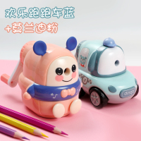 铅笔刀转笔刀自动进铅刀旋笔刀刨卷笔刀削笔器笔机卷笔器幼儿园可爱手摇削笔刀儿童多功能钻笔小|甜腻粉+跑跑车蓝