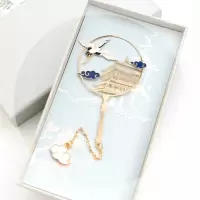创意文艺古风西安旅鹤舞长安金属古典中流苏礼品团扇|鹤舞长安,团扇+链子