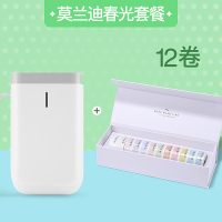 姓名透明开关小机打印机便签打印机小型便条价签便携式迷你手持d11防水贴纸智能打名字|莫兰迪春光套餐