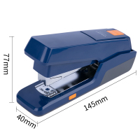 订书钉便捷号订书器多功能用品文秘白领必备省力钉书机学生用中装订机型省力订书机办公加厚|蓝色/150X54X