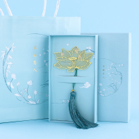 礼品中礼物流苏创意小锦鲤金属黄铜团扇文艺精美|花丨礼盒