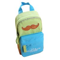 新品集合笔袋书皮创意文具卷笔刀包书膜文具盒削笔器|31718蓝色笔袋