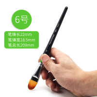 美妆笔遮瑕油画笔画笔美甲笔982/图案笔猫舌化妆刷3号刷03/单支套装美术立构水彩笔水粉粉底|6#