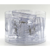 十字绣塑料夹夹透明夹票据夹票夹塑料彩色白色圆形夹子|白色塑料夹50MM[12个/装]