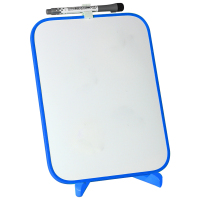 玩具绘画涂鸦可擦小挂式支架式写字板宝宝儿童画画板磁性双面|小号蓝色[支架款]