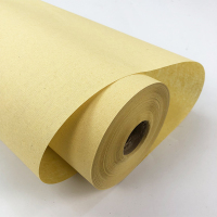 竹浆无格百米长卷元书纸半生熟宣纯长卷毛笔书画练习纸帘纹毛边纸|70cmx米 帘纹毛边纸长卷