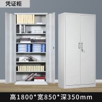 办公室带锁员工档案资料铁柜子铁皮柜工具更衣矮柜储物铁柜文件柜|通门凭证加厚款 1.3mm