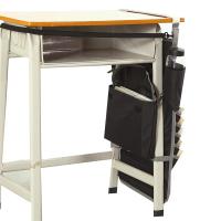 2020新课桌神器学生书挂袋书桌挂袋高中书本收纳袋书立挂架挂书袋|双水袋黑色背面文件袋