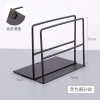 书本收纳支架桌面创意ins风书立书架桌上挡板书靠书夹学生用|黑色磨砂2片装-有防滑垫