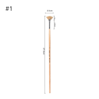 画笔狼毫绘画单支初学者水猪鬃毛专业套装美术专用水彩笔圆头油画笔安全青年扇形笔儿童|猪鬃扇形笔1号丨单支[一支也]