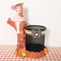 可爱桌面摆件笔桶中学生能创意收纳盒个性女韩版