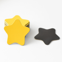 奖励磁贴奖励磁铁80片大号幼儿园冰箱贴笑脸磁贴磁性表扬宝宝儿童教具黑板小号星星|[大号星星4.1cm-60片]黄色=3包