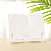 读书架儿童书立书夹小学生防近视书挡折叠阅读架看书架幼儿园|白色