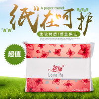 家用厕纸卫生纸580家庭装手纸20包柔软压花纸平板卫生纸