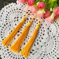 手工材料吊坠古风小苏穗子饰品挂饰中书签diy绳小吊穗|金黄苏30条